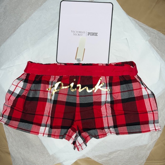 (L) Victoria’s Secret Plaid Flannel Pajama Shorts - Picture 9 of 13